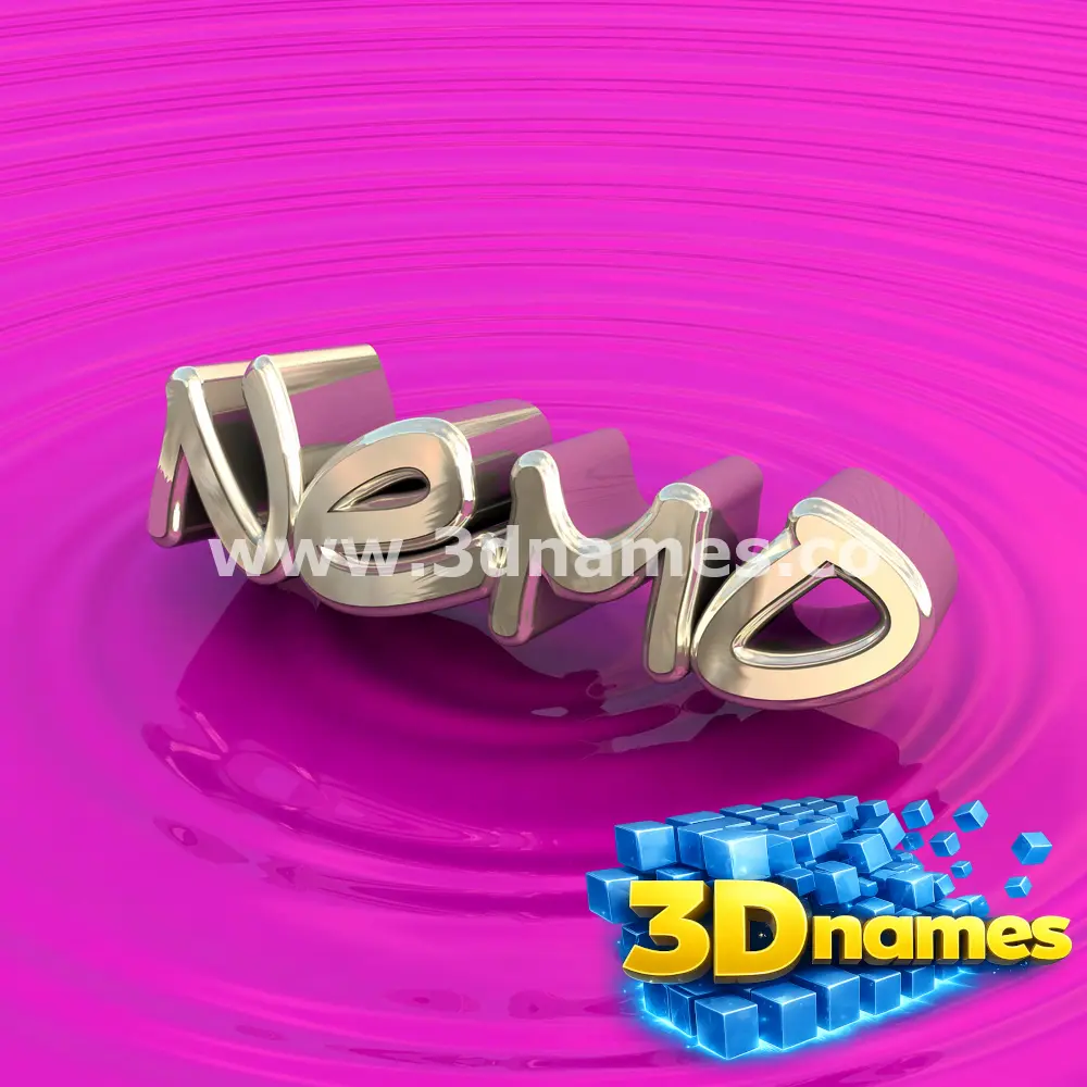 nemo in Pink Graffiti style - 3D name wallpaper