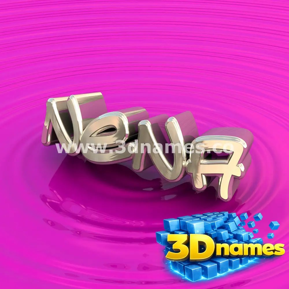 nena in Pink Graffiti style - 3D name wallpaper