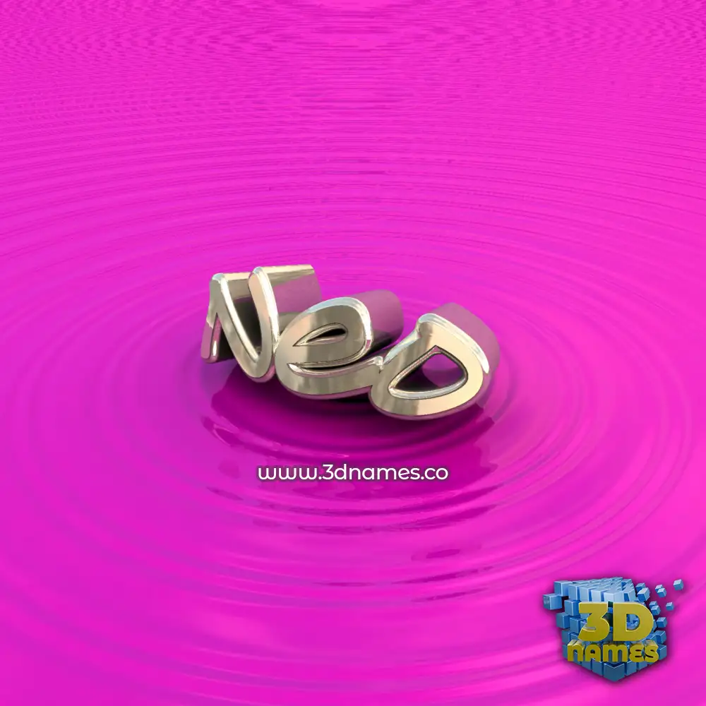 neo in Pink Graffiti style - 3D name wallpaper