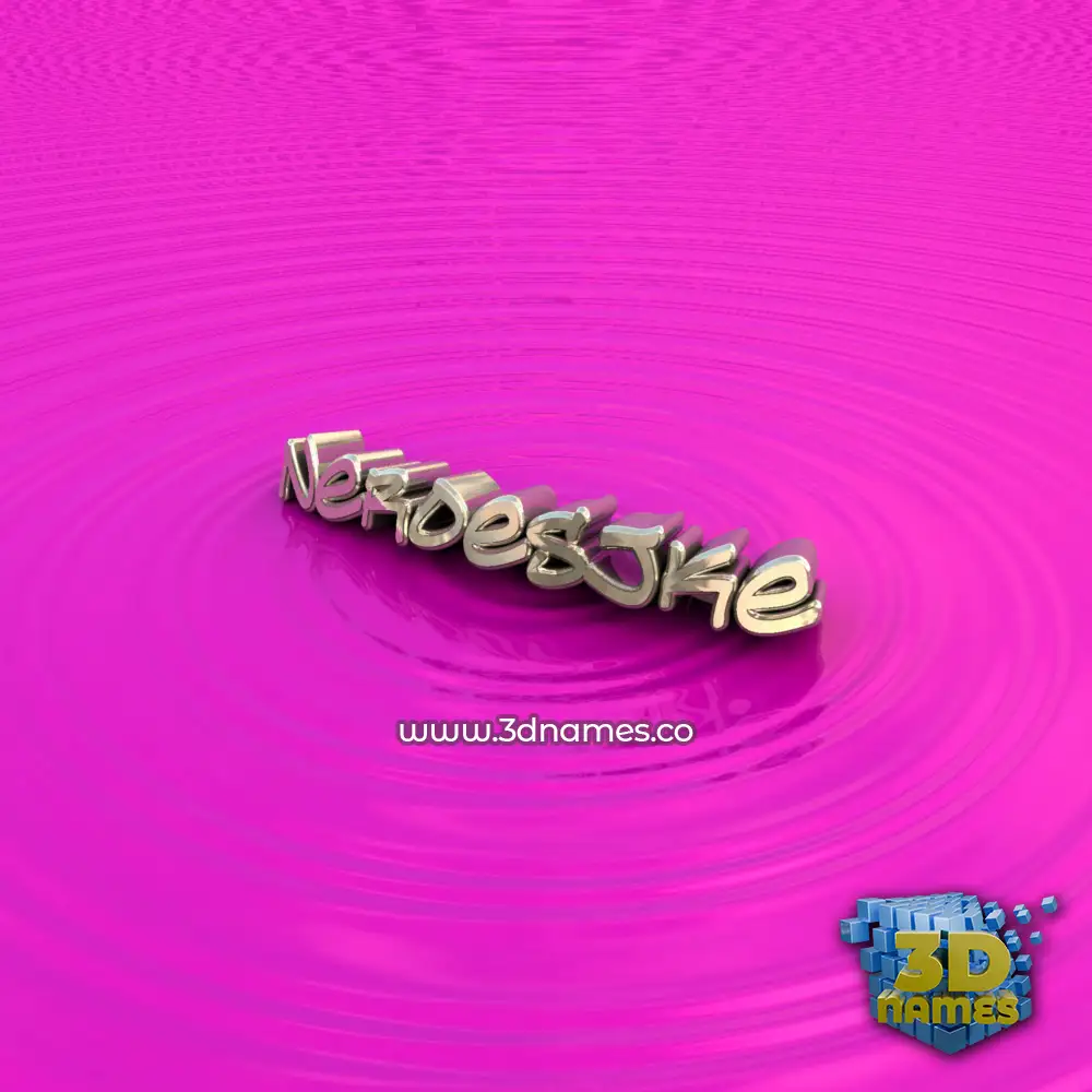 neroesjke in Pink Graffiti style - 3D name wallpaper