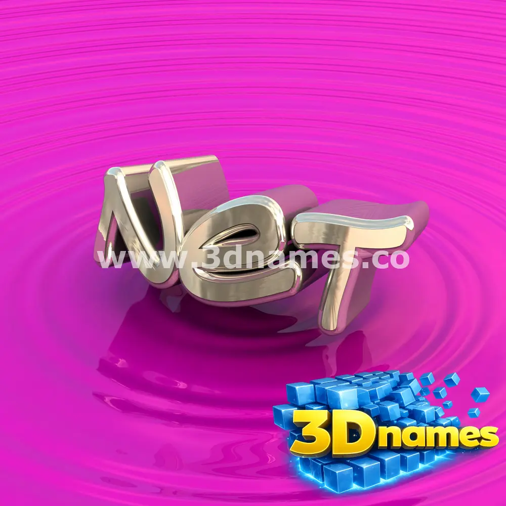 net in Pink Graffiti style - 3D name wallpaper