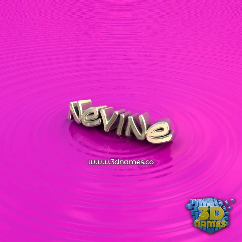 nevine in Pink Graffiti style - 3D name wallpaper