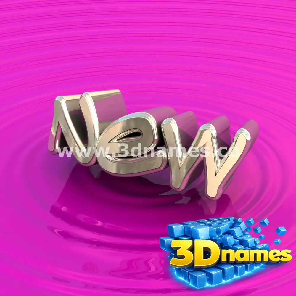new in Pink Graffiti style - 3D name wallpaper