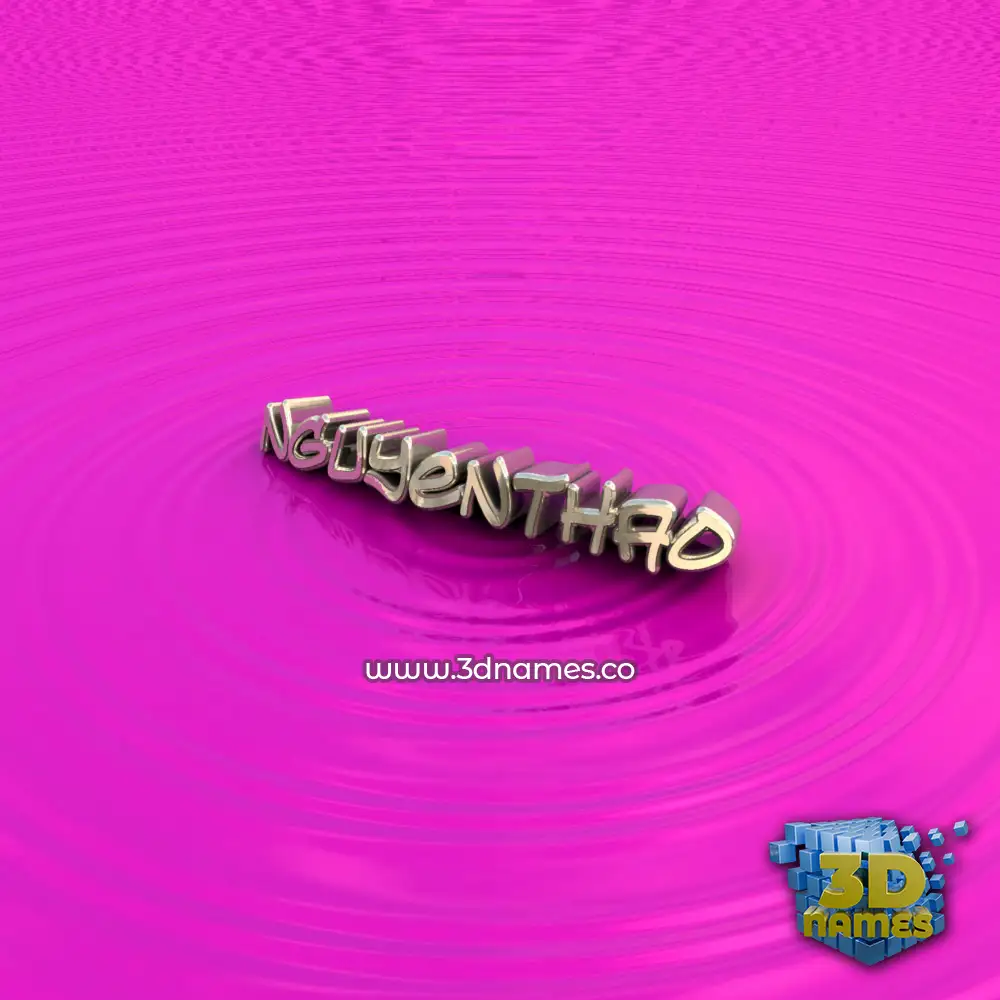 nguyenthao in Pink Graffiti style - 3D name wallpaper