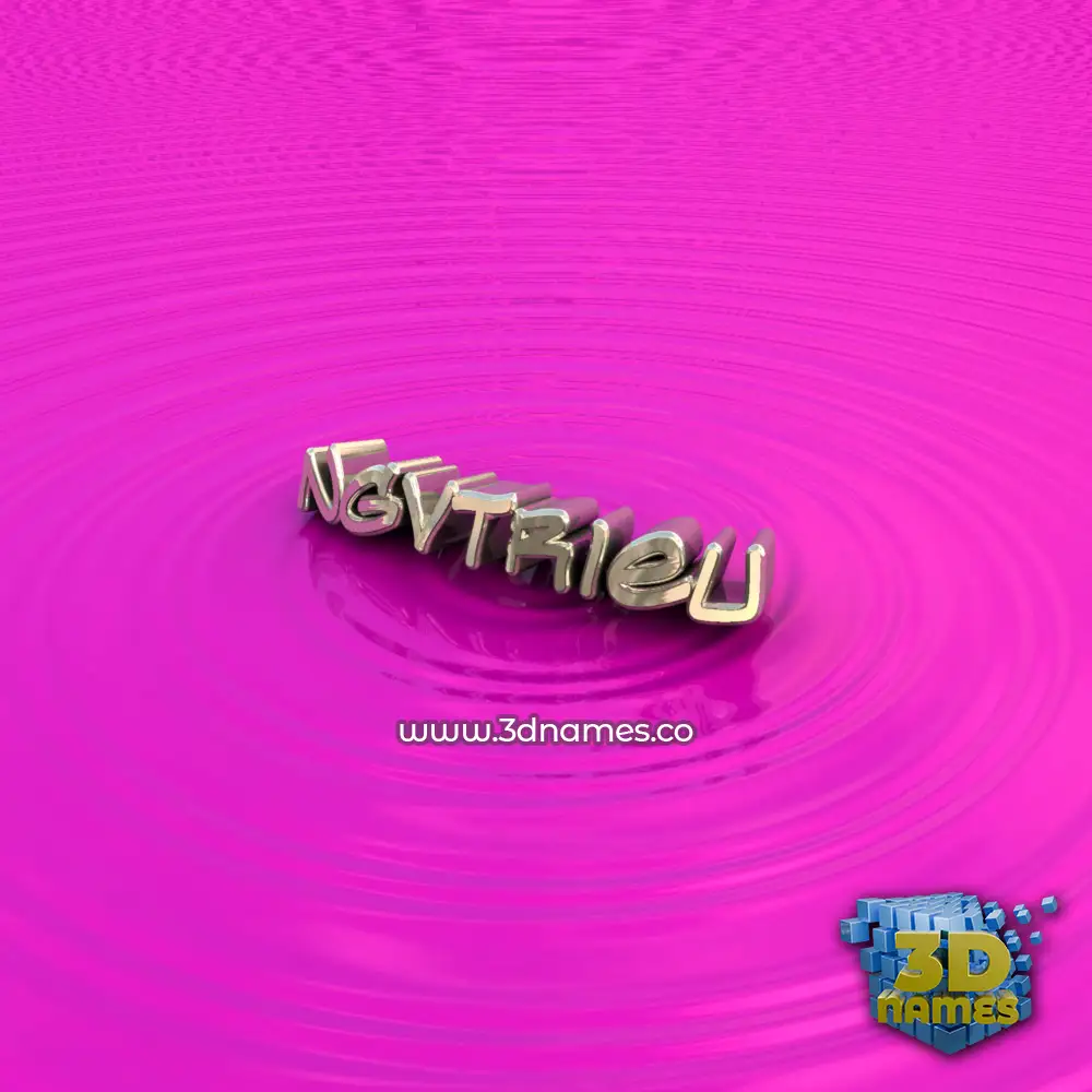 ngvtrieu in Pink Graffiti style - 3D name wallpaper