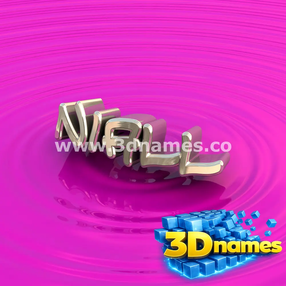 niall in Pink Graffiti style - 3D name wallpaper