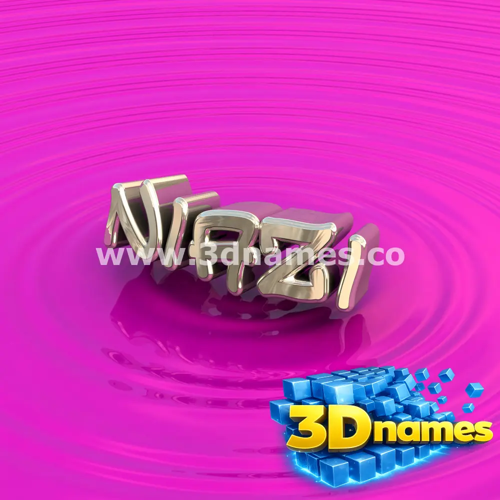 niazi in Pink Graffiti style - 3D name wallpaper