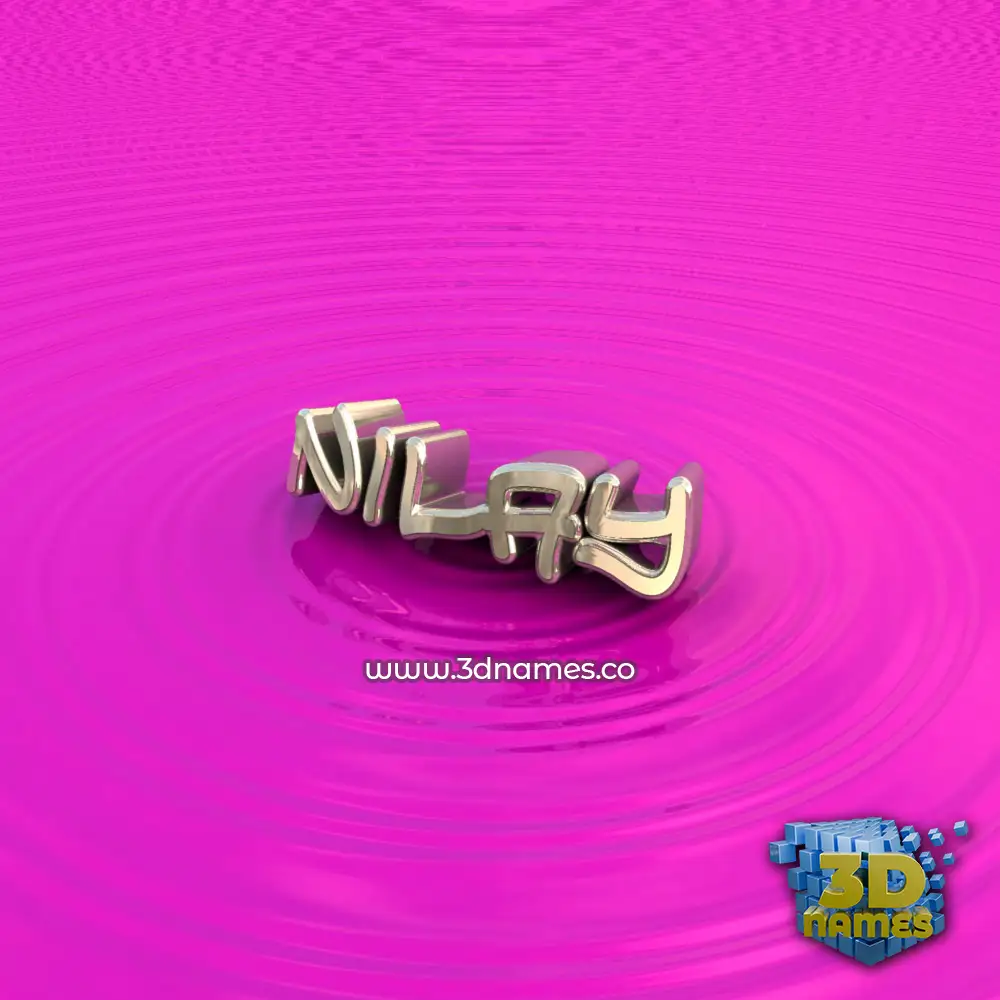 nilay in Pink Graffiti style - 3D name wallpaper