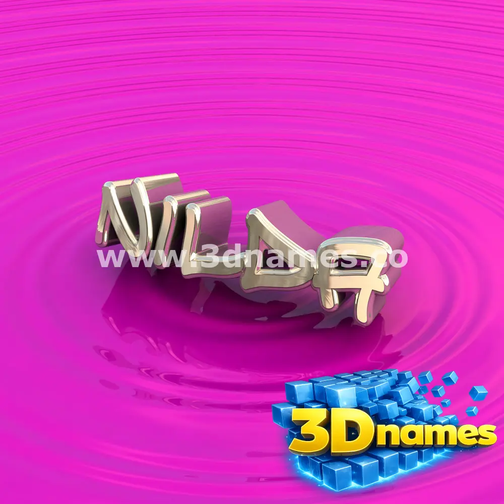 nilda in Pink Graffiti style - 3D name wallpaper