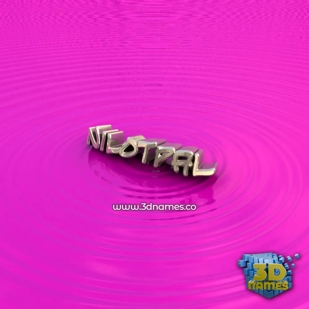 nilotpal in Pink Graffiti style - 3D name wallpaper