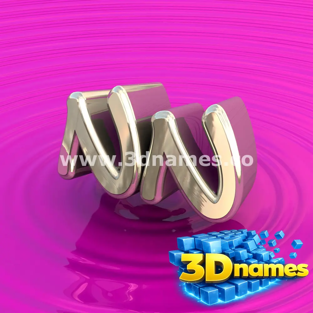 nn in Pink Graffiti style - 3D name wallpaper