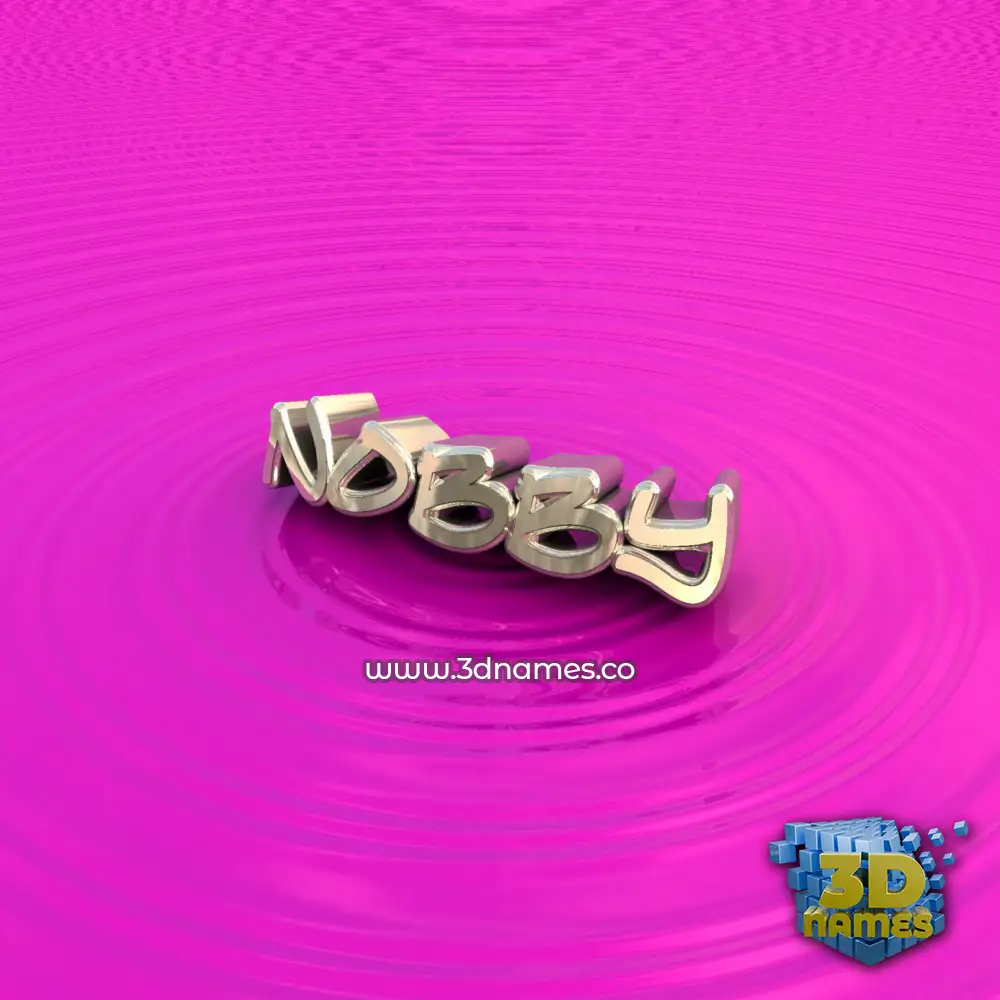 nobby in Pink Graffiti style - 3D name wallpaper