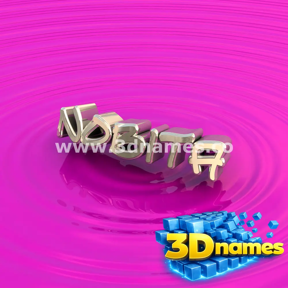 nobita in Pink Graffiti style - 3D name wallpaper