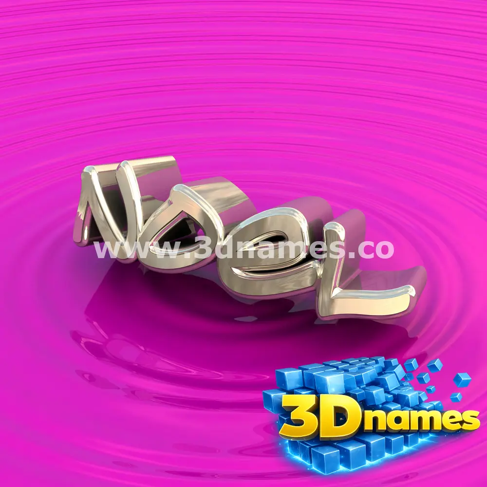 noel in Pink Graffiti style - 3D name wallpaper