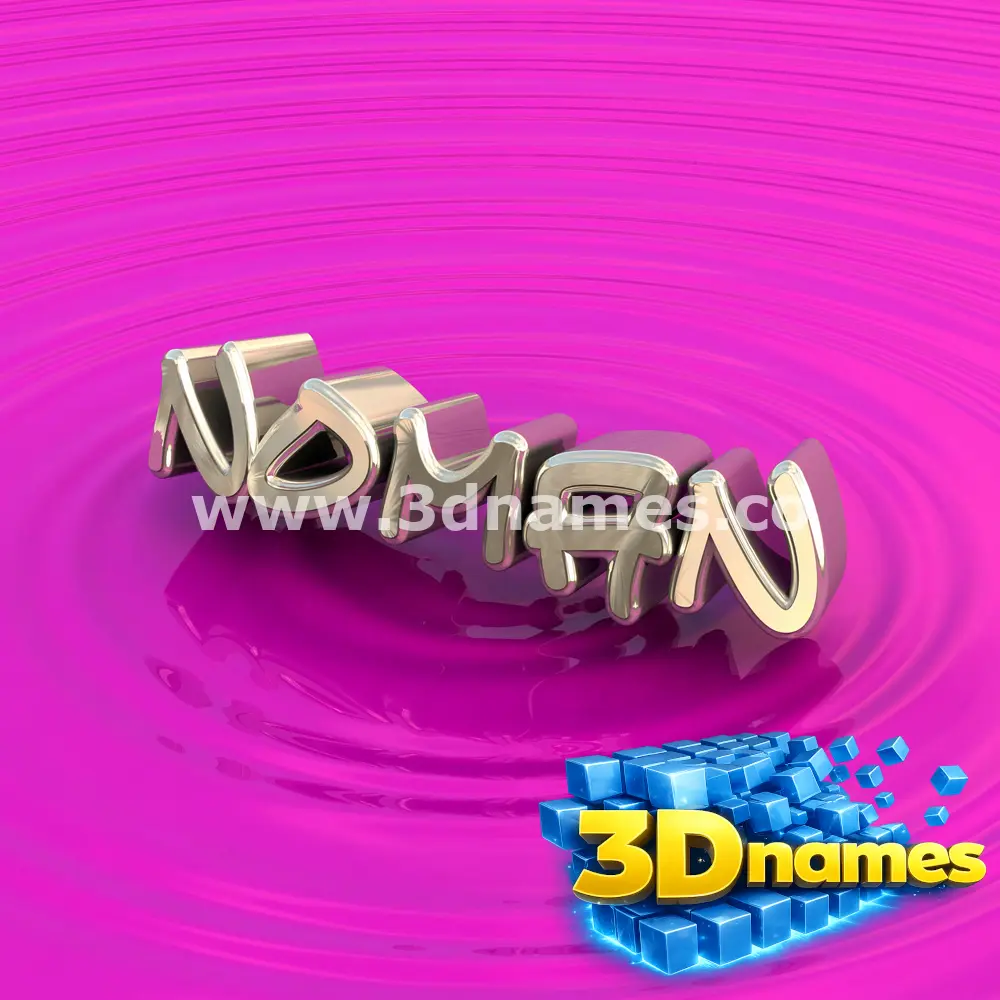 noman in Pink Graffiti style - 3D name wallpaper