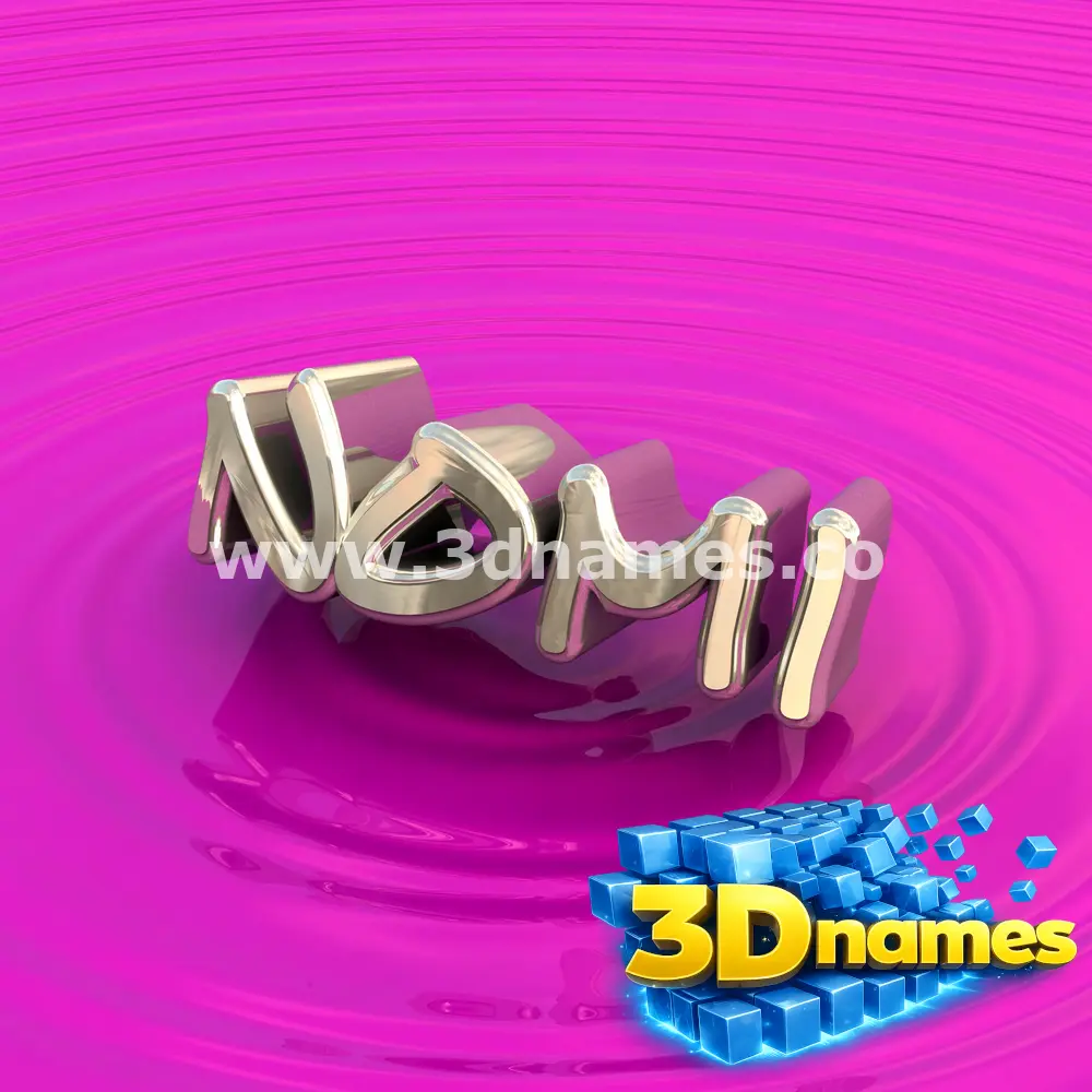 nomi in Pink Graffiti style - 3D name wallpaper