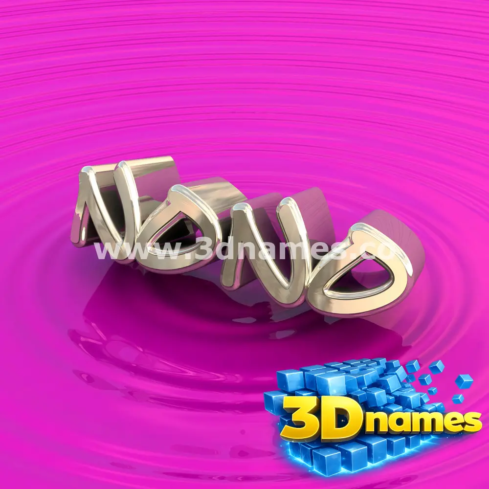 nono in Pink Graffiti style - 3D name wallpaper