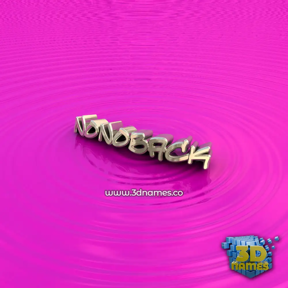 nonoback in Pink Graffiti style - 3D name wallpaper