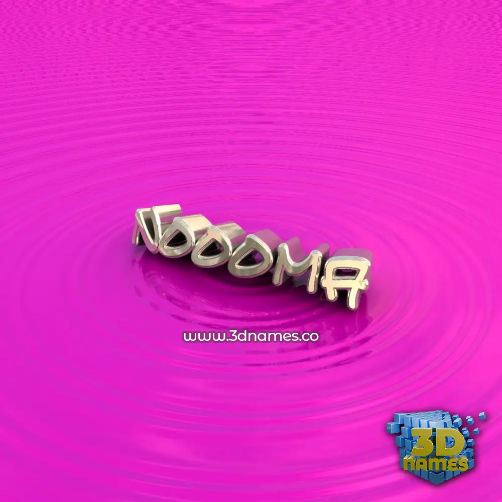 noooma in Pink Graffiti style - 3D name wallpaper