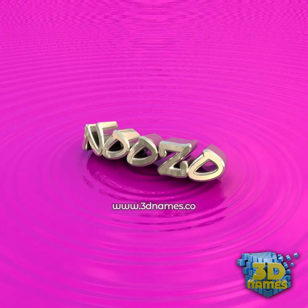 noozo in Pink Graffiti style - 3D name wallpaper