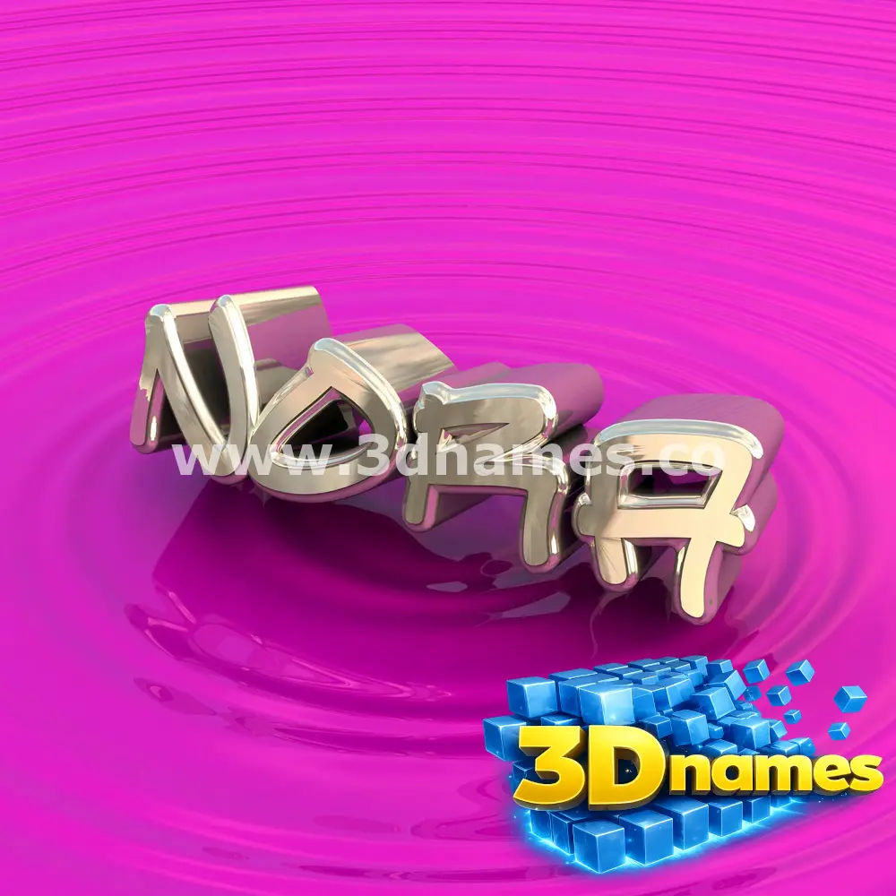 nora in Pink Graffiti style - 3D name wallpaper
