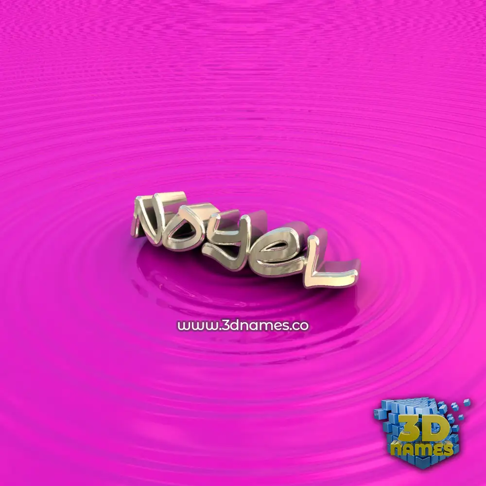 noyel in Pink Graffiti style - 3D name wallpaper