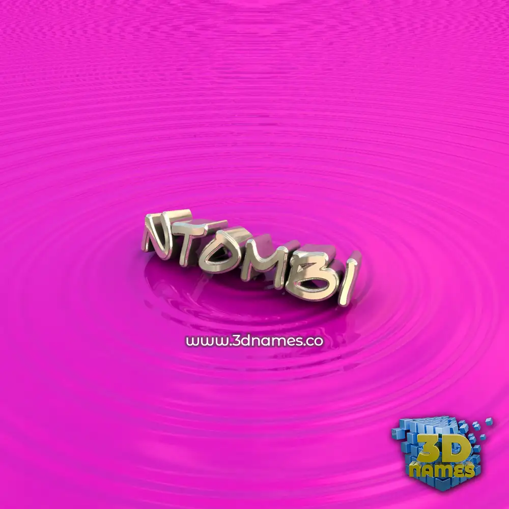 ntombi in Pink Graffiti style - 3D name wallpaper