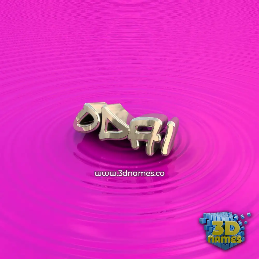 odai in Pink Graffiti style - 3D name wallpaper