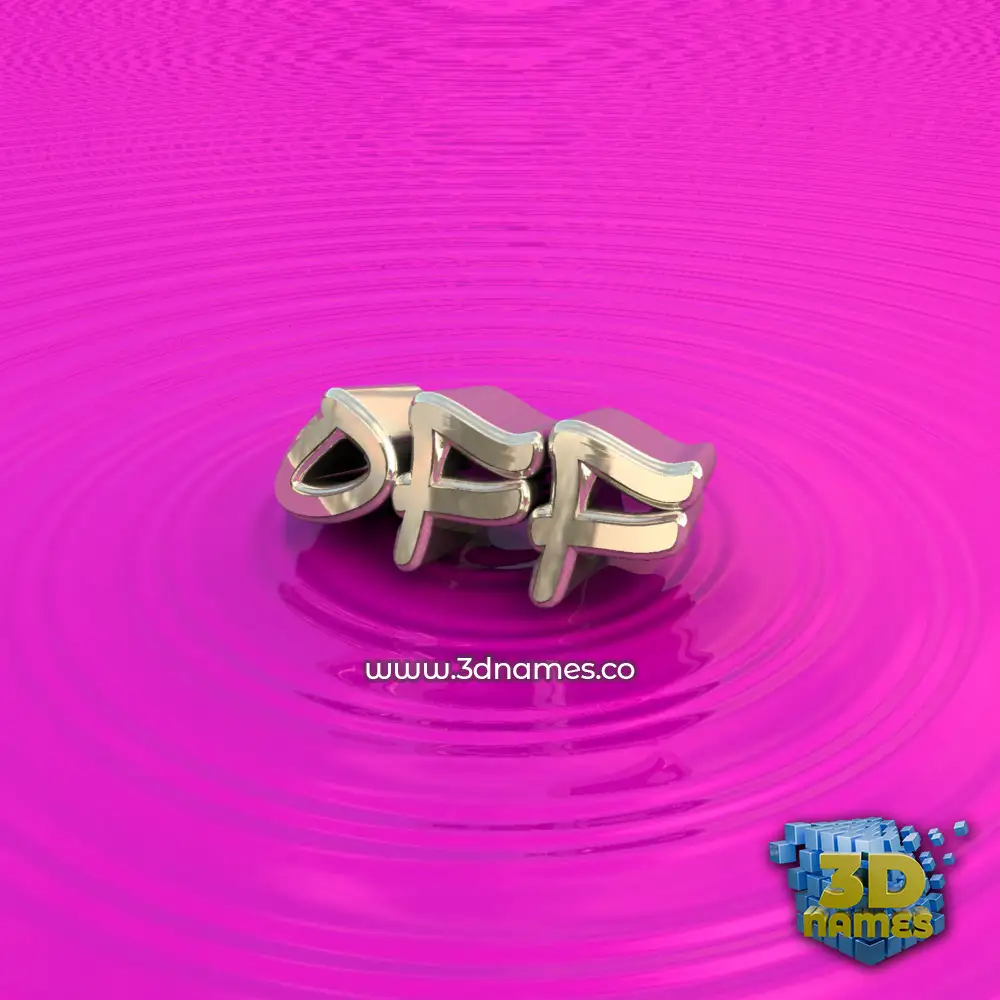 off in Pink Graffiti style - 3D name wallpaper