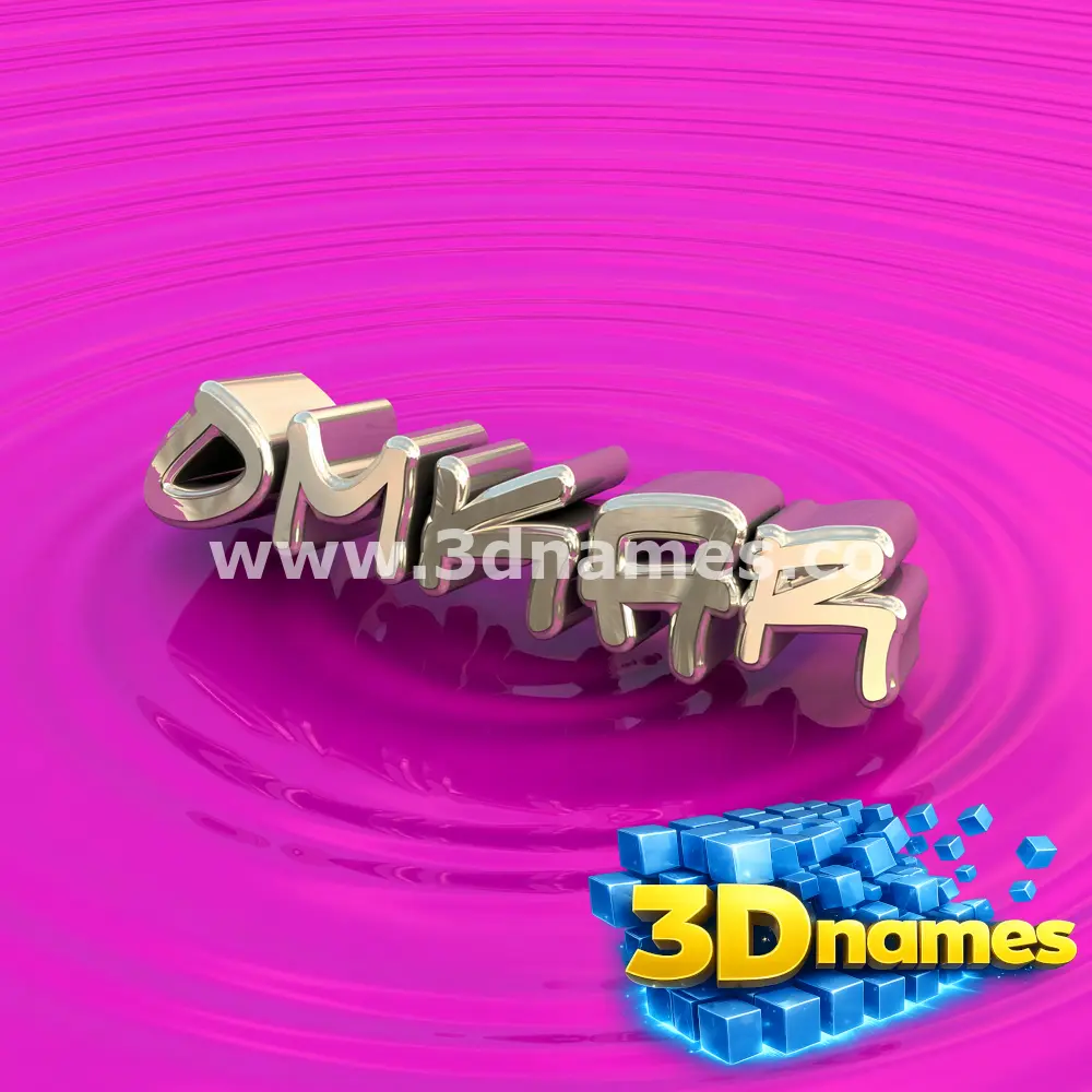 omkar in Pink Graffiti style - 3D name wallpaper