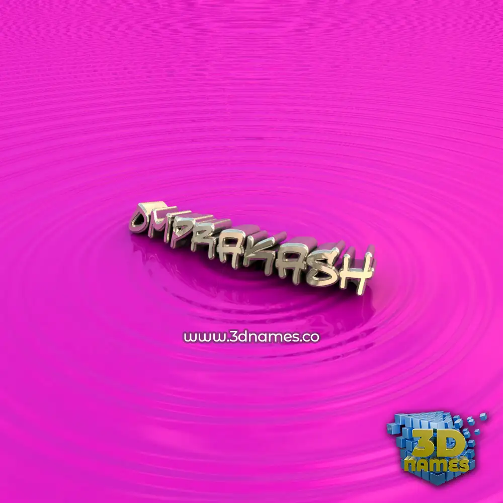 omprakash in Pink Graffiti style - 3D name wallpaper