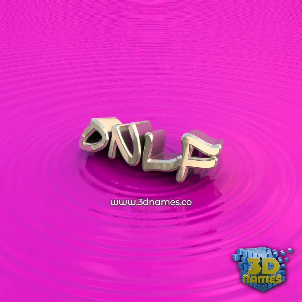 onlf in Pink Graffiti style - 3D name wallpaper
