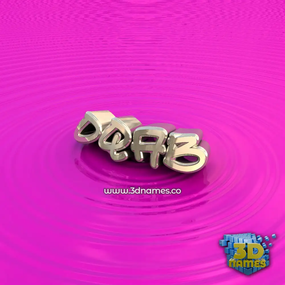 oqab in Pink Graffiti style - 3D name wallpaper