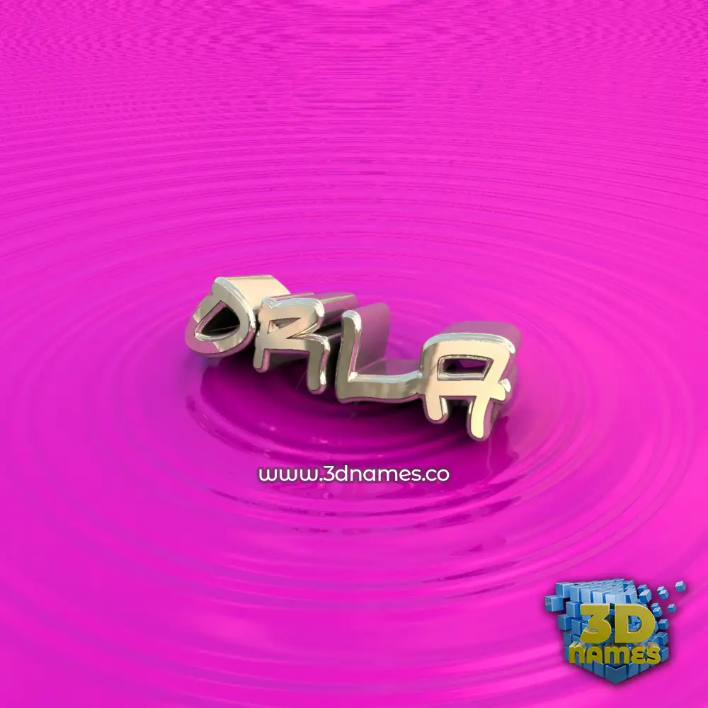 orla in Pink Graffiti style - 3D name wallpaper