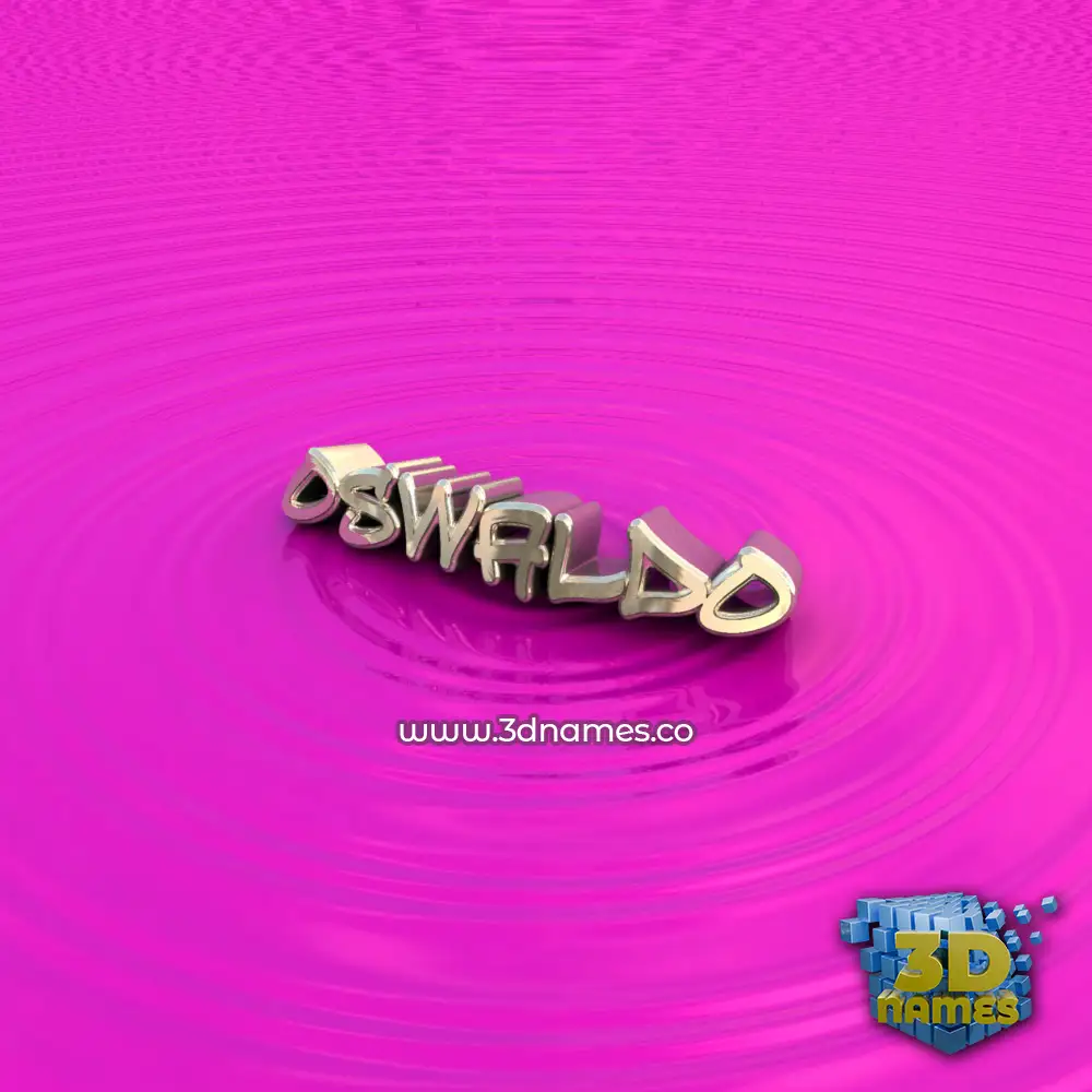 oswaldo in Pink Graffiti style - 3D name wallpaper