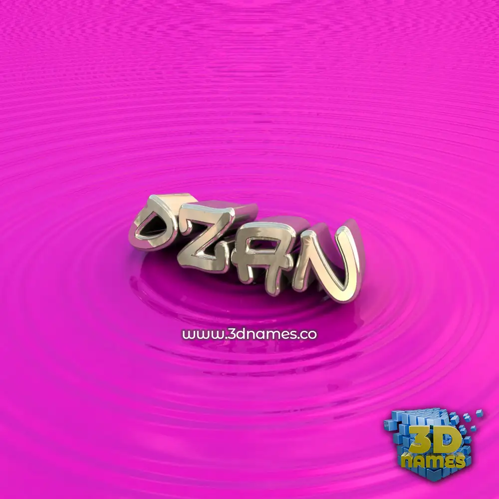 ozan in Pink Graffiti style - 3D name wallpaper