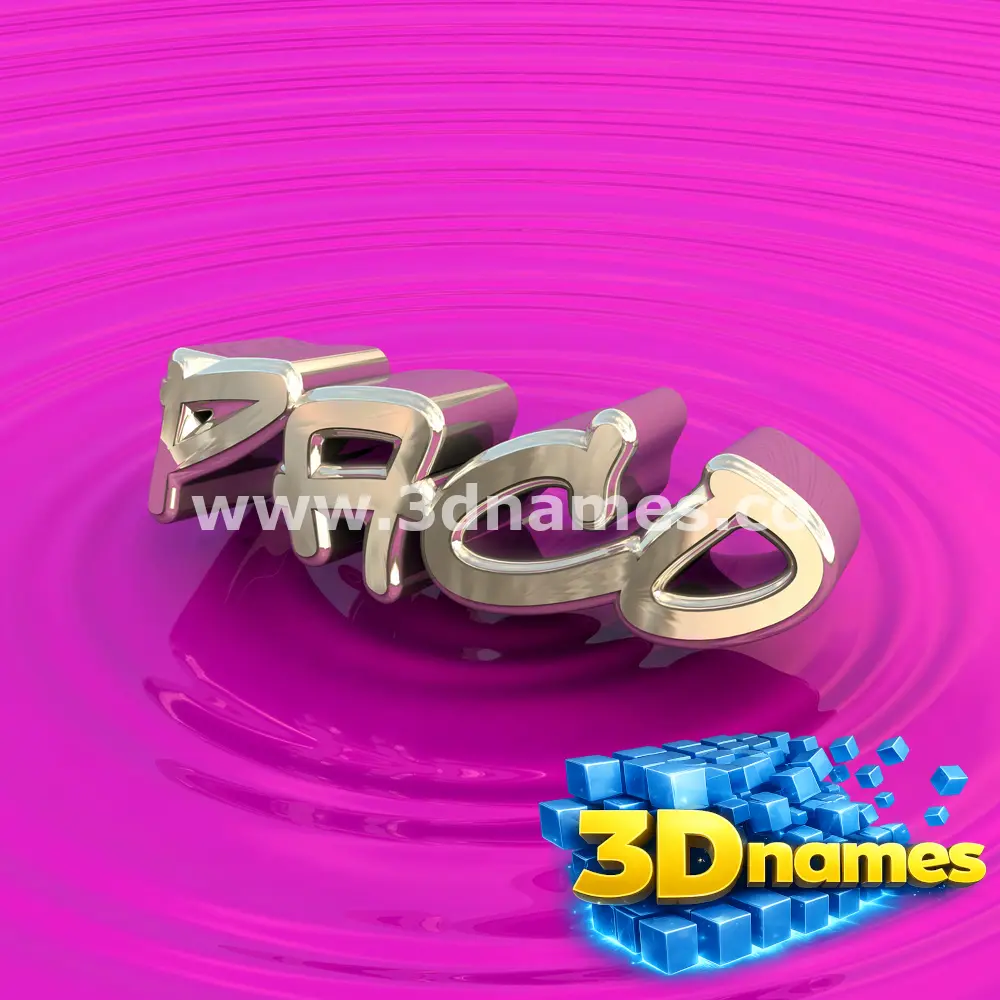 paco in Pink Graffiti style - 3D name wallpaper