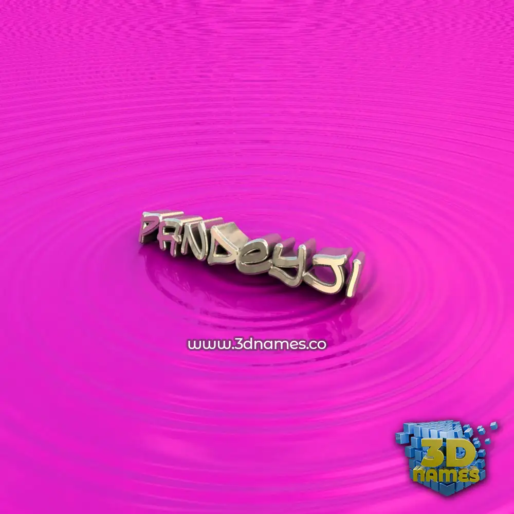 pandeyji in Pink Graffiti style - 3D name wallpaper