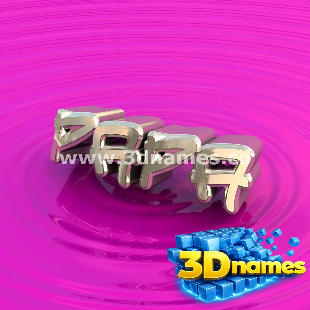 papa in Pink Graffiti style - 3D name wallpaper