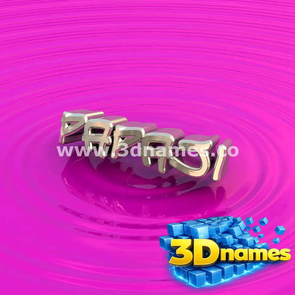 papaji in Pink Graffiti style - 3D name wallpaper