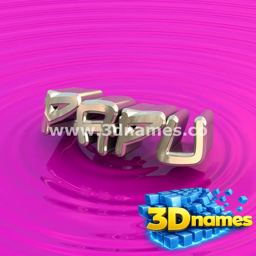 papu in Pink Graffiti style - 3D name wallpaper