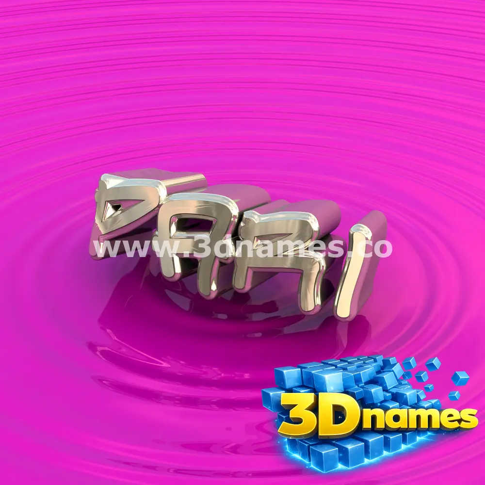 pari in Pink Graffiti style - 3D name wallpaper