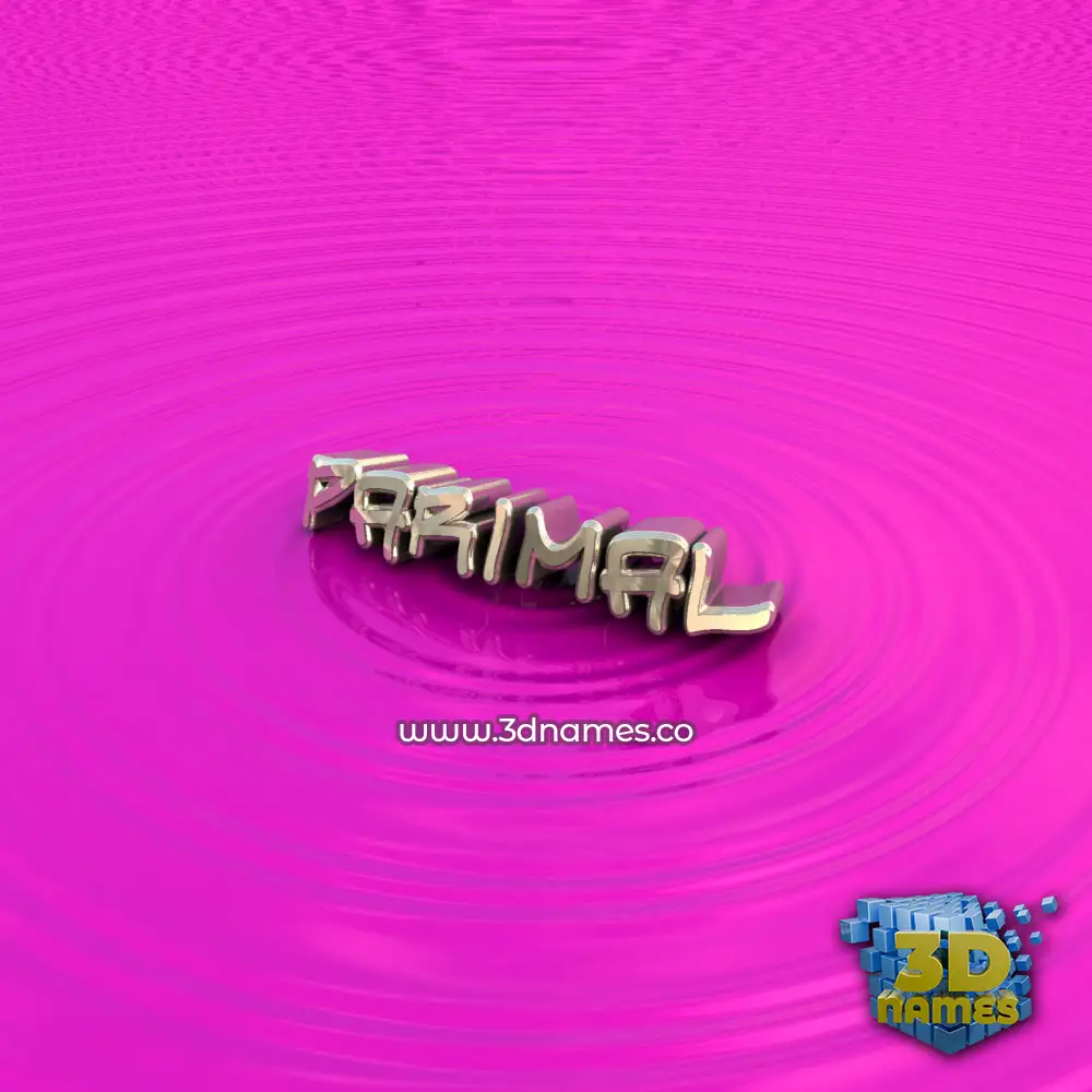 parimal in Pink Graffiti style - 3D name wallpaper