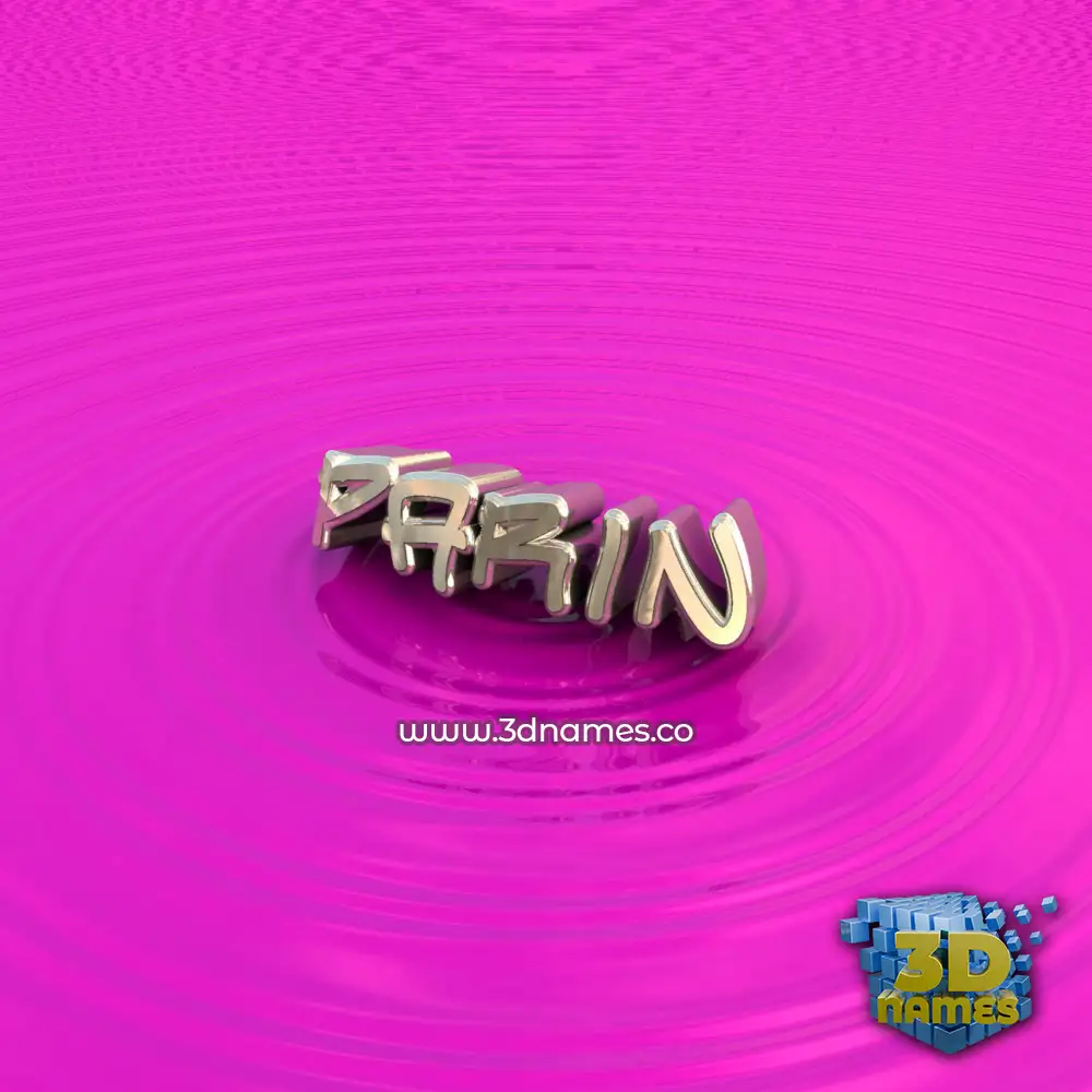 parin in Pink Graffiti style - 3D name wallpaper