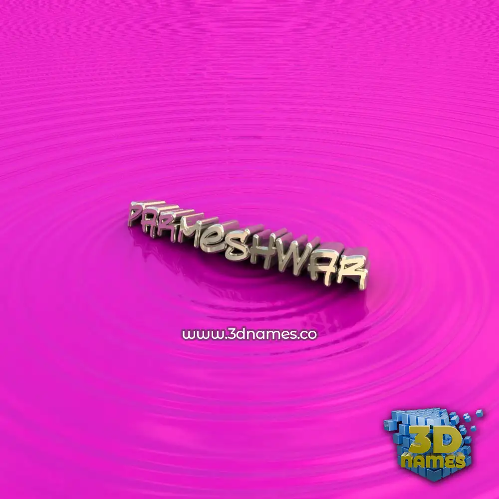 parmeshwar in Pink Graffiti style - 3D name wallpaper