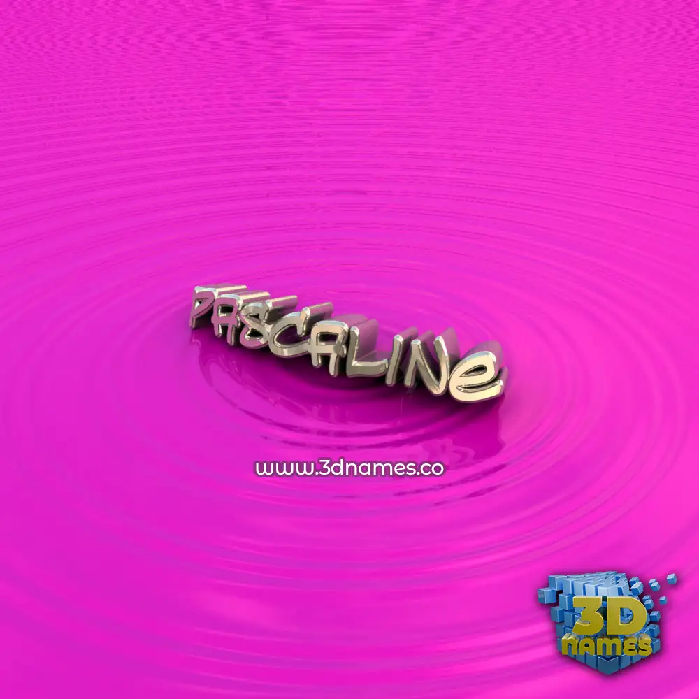 pascaline in Pink Graffiti style - 3D name wallpaper