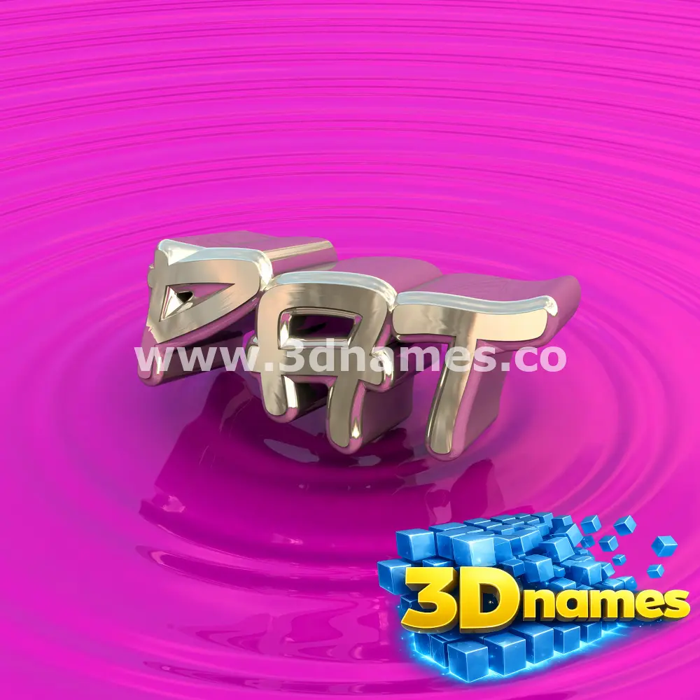 pat in Pink Graffiti style - 3D name wallpaper