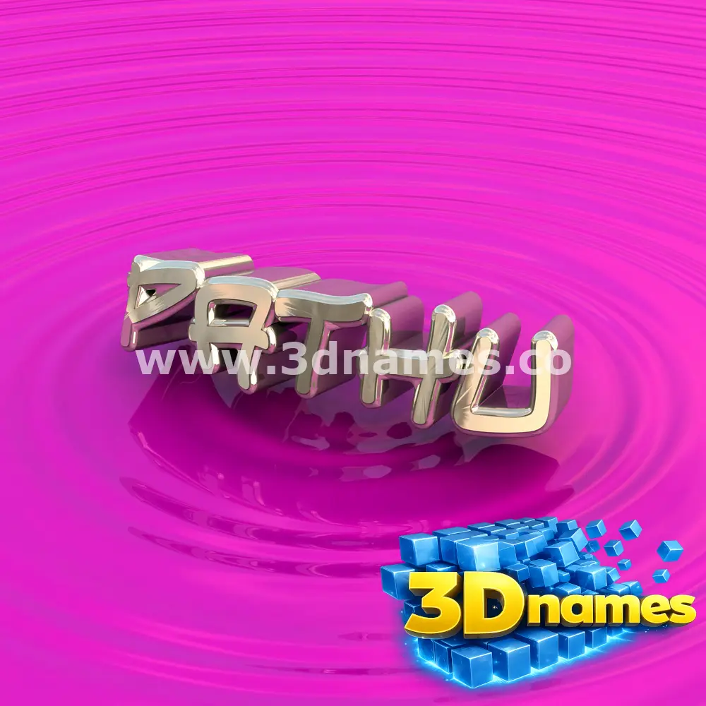 pathu in Pink Graffiti style - 3D name wallpaper