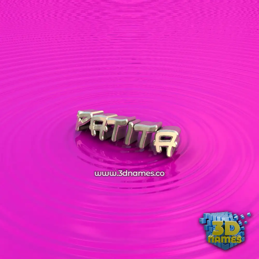 patita in Pink Graffiti style - 3D name wallpaper