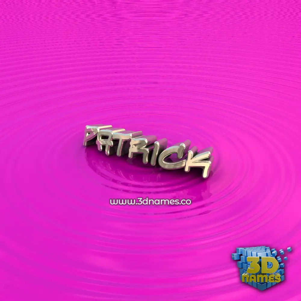 patrick in Pink Graffiti style - 3D name wallpaper